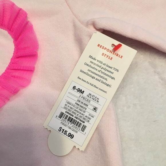 New bany girls pink outfit‎ 9m - Picture 5 of 5